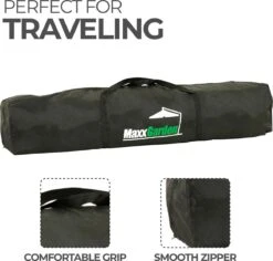 MaxxGarden Easy-up Partytent - 3x3m - Standaard - Waterdicht - Opvouwbaar - Inclusief Draagtas - Zwart -Meubel Verkoop 1200x1146