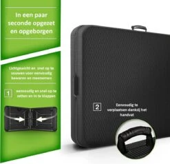 Sens Design Tuintafel Kunststof - Campingtafel Inklapbaar - Rotan-Look -Meubel Verkoop 1200x1155 2