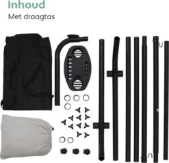 Vita5 Hangmat Met Standaard – 2 Persoons – Incl. Bekerhouder – 205kg Draaggewicht – Grijs -Meubel Verkoop 1200x1157 5