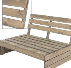 Pro Garden Palletbank - 120 Cm - 2-zits -Meubel Verkoop 1200x1158 2