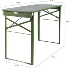MaximaVida Inklapbare Biertafel Berlijn 120 X 50 Cm Olijfgroen - FSC Hout -Meubel Verkoop 1200x1166 2