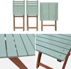 Alice's Garden Bistroset Barcelona - 2 Zitplaatsen - Acacia - Groengrijs -Meubel Verkoop 1200x1172 2