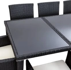 Tectake - Tuinmeubelset - 8 Persoons - Zwart 11 Tectake - Tuinmeubelset - 8 Persoons - Zwart -Meubel Verkoop 1200x1174 1