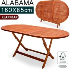 Merkloos Tuintafel Acaciahout - 160x85x75cm - FSC-gecertificeerd -Meubel Verkoop 1200x1180 2