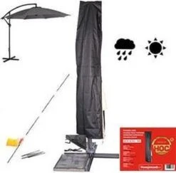 Parasolhoes - Ronde Zweefparasols T/m ø 4 M- Vierkante Zweefparasols T/m 3mx4m - Zware Dikke Kwaliteit - Met Stok Rits En Trekkoord -Meubel Verkoop 1200x1180 3