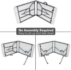 MaxxGarden Klaptafel - Inklapbare Tafel - Opvouwbare Tuintafel - Weerbestendig - Inclusief Handvat - 180x70x74 -Meubel Verkoop 1200x1183 3