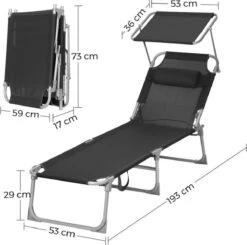 Ligstoel Met Hoofdsteun En Zon Bescherming Verstelbare Rugleuning Inklapbaar Donker Grijs Ligbed Tuin 20 Ligstoel Met Hoofdsteun En Zon Bescherming Verstelbare Rugleuning Inklapbaar Donker Grijs Ligbed Tuin -Meubel Verkoop 1200x1189 4