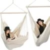 XXL 2 Persoons Hangstoel 185x130 - Zit Hangmat Met Spreidstok Tot 150 Kg - Binnen En Buiten