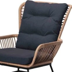 BUITEN Living Dex Wicker Loungestoel Tuin | Wicker + Aluminium | Bamboe Antraciet -Meubel Verkoop 1200x1192 3