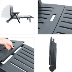 Casaria Ligstoel Zircone – Verstelbaar/Wielen Tot 120 Kg – Antraciet -Meubel Verkoop 1200x1197 1