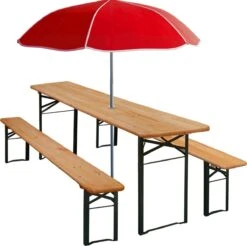 Casaria Tuinset Hout – 2 Banken 1Tafel Inklapbaar - 170x46x75cm -Meubel Verkoop 1200x1197 16