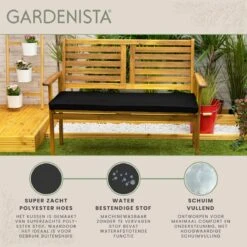 Gardenista Tuinbankkussen - Patio Meubilair Buiten 3-zitter BankKussen Voor Tuin -tuinkussen Voor Tuin Bank - Zachte En Lichtgewicht Waterbestendig Materiaal - 140cm X 47cm -Meubel Verkoop 1200x1198 26