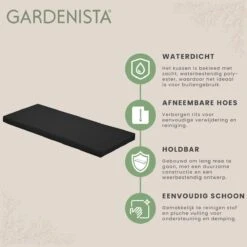 Gardenista Tuinbankkussen - Patio Meubilair Buiten 3-zitter BankKussen Voor Tuin -tuinkussen Voor Tuin Bank - Zachte En Lichtgewicht Waterbestendig Materiaal - 140cm X 47cm -Meubel Verkoop 1200x1198 27