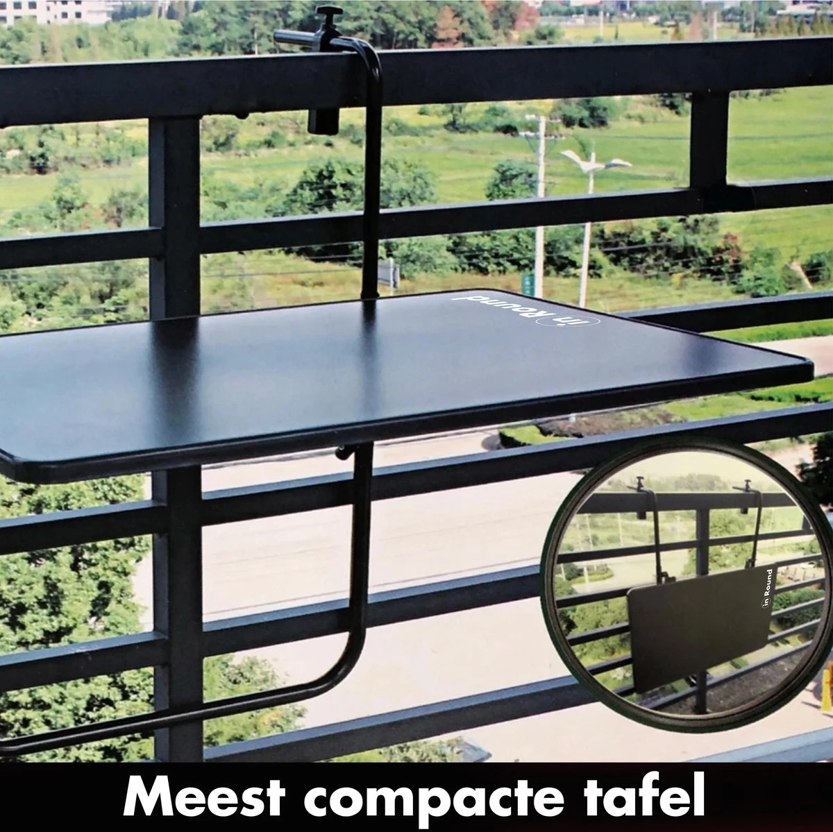 Balkontafel Inklapbaar – Zwart – 60 X 60 X 70 Cm – Hout Balkontafeltje Hangend Balkonbar Balkontafels Opklapbaar Hangtafel Balcony Table – Ophangbaar Voor Aan Het Balkon – Vouwtafel Wandtafel Inklapbare Tafel – Bijzettafel – Buiten Tafeltje Klaptafel 6 Balkontafel Inklapbaar – Zwart – 60 X 60 X 70 Cm – Hout Balkontafeltje Hangend Balkonbar Balkontafels Opklapbaar Hangtafel Balcony Table – Ophangbaar Voor Aan Het Balkon – Vouwtafel Wandtafel Inklapbare Tafel – Bijzettafel – Buiten Tafeltje Klaptafel - Afbeelding 4