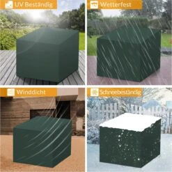 Kingsleeve Tuinmeubelhoes - Beschermhoes - Weerbestendig -308x138x89cm - Groen -Meubel Verkoop 1200x1199 14