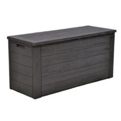 Merkloos Woody Tuin Opbergbox - 324 Liter 45x120x60 Cm - Tuinkussenbox - Antraciet/bruin -Meubel Verkoop 1200x1200 1023