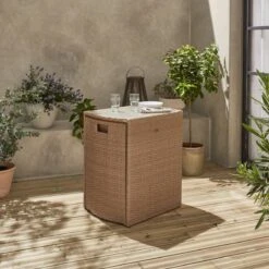 Alice's Garden Balkonset Doppio - 2 Stoelen - Inschuifbaar - Wicker - Beige -Meubel Verkoop 1200x1200 1060