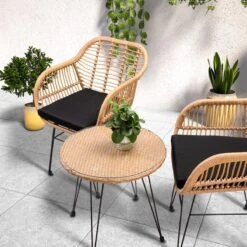 Casaria Tuinset Bali 3 Delig – 1 Tafel/2 Stoelen – Naturel Zwart 18 Casaria Tuinset Bali 3 Delig – 1 Tafel/2 Stoelen – Naturel Zwart -Meubel Verkoop 1200x1200 1093