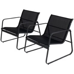 Tuin Meubelen Loungeset - 4 Persoons - Tuinset - Comfort - Zwart - Tafel Glazen Blad - Stoelen - Sofa - Bank - 4-delig -Meubel Verkoop 1200x1200 1144