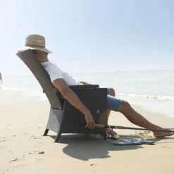 Allibert Vermont Verstelbare Tuinstoel - 64x68x107cm - Grafiet -Meubel Verkoop 1200x1200 115