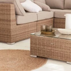 Premium Loungeset - VITTORIA - Rond Wicker– 5 Plaatsen, Naturel/beige -Meubel Verkoop 1200x1200 1157