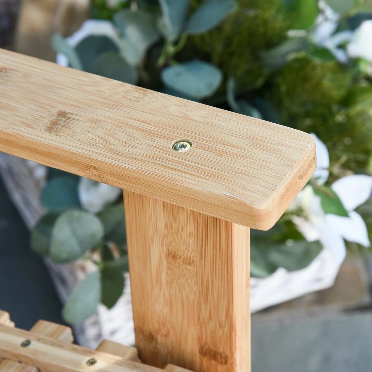 Outsunny Tuin Schommelstoel, Relaxstoel, Tuinstoel, Bamboe Multiplex Naturel 84A-171 13 Outsunny Tuin Schommelstoel, Relaxstoel, Tuinstoel, Bamboe Multiplex Naturel 84A-171 - Afbeelding 11