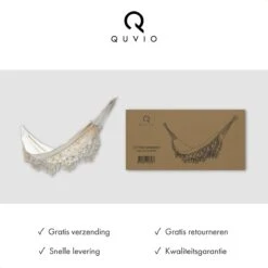 QUVIO Hangmat Voor In De Tuin - Tuinstoelen - Reishangmat Voor Camping, Outdoor En Reizen - Hamock - Katoen Ademend - Maximale Belasting Van 250KG - Lig Oppervlak Van 180 Cm - Geschikt Voor 1 Persoon - Beige 15 QUVIO Hangmat Voor In De Tuin - Tuinstoelen - Reishangmat Voor Camping, Outdoor En Reizen - Hamock - Katoen Ademend - Maximale Belasting Van 250KG - Lig Oppervlak Van 180 Cm - Geschikt Voor 1 Persoon - Beige -Meubel Verkoop 1200x1200 1288