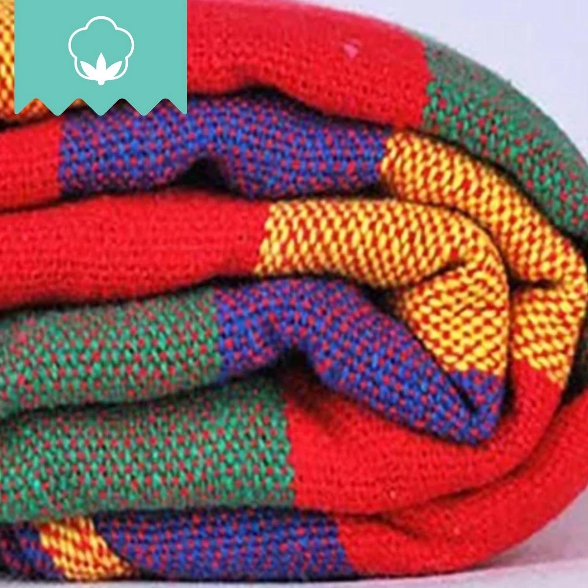 Dubbele Hangmat Rood Met Spreidstok - 1 Of 2 Persoons - Lig Oppervlak 190x150cm - Lengte 260cm 7 Dubbele Hangmat Rood Met Spreidstok - 1 Of 2 Persoons - Lig Oppervlak 190x150cm - Lengte 260cm - Afbeelding 5