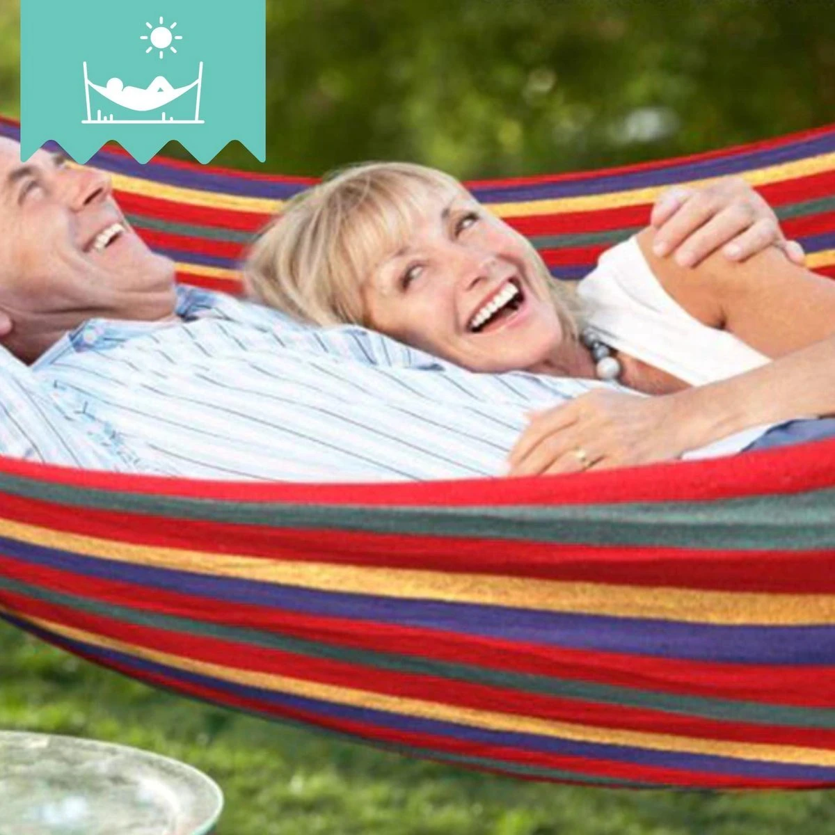 Dubbele Hangmat Rood Met Spreidstok - 1 Of 2 Persoons - Lig Oppervlak 190x150cm - Lengte 260cm 8 Dubbele Hangmat Rood Met Spreidstok - 1 Of 2 Persoons - Lig Oppervlak 190x150cm - Lengte 260cm - Afbeelding 6