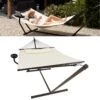 Vita5 Hangmat Met Standaard En Spreidstok – 2 Persoons – Incl. Bekerhouder - Afneembaar Kussen – Uv-bestendig – Beige -Meubel Verkoop 1200x1200 1310