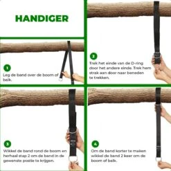 4House Ophang Koord Voor Hangmat, Hangstoel / Schommel - Hangmat Bevestigingsset Inclusief Haken - Karabijnhaak - Hangmat Standaard -Schommelophangset - Hangmat Ophangsysteem -150cm - Tot 1000kg - Boomvriendelijke Hangmat Ophangset - Set Van 2Stuks -Meubel Verkoop 1200x1200 1330