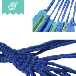 Dubbele Hangmat Blauw - 1 Of 2 Persoons - Lig Oppervlak 190x150cm - Lengte 260cm -Meubel Verkoop 1200x1200 1334