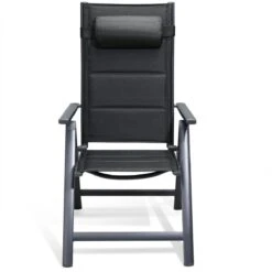 Casaria Tuinstoel Aluminium - 2 Stuks Inklapbaar - Antraciet -Meubel Verkoop 1200x1200 135