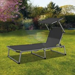 Sens Design Zonnebed - Ligbed Inklapbaar Met Zonneklep - Grijs 14 Sens Design Zonnebed - Ligbed Inklapbaar Met Zonneklep - Grijs -Meubel Verkoop 1200x1200 165