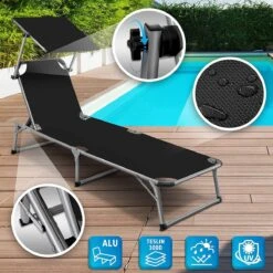 Sens Design Zonnebed - Ligbed Inklapbaar Met Zonneklep - Zwart -Meubel Verkoop 1200x1200 172