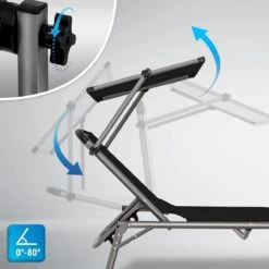 Sens Design Zonnebed - Ligbed Inklapbaar Met Zonneklep - Zwart -Meubel Verkoop 1200x1200 173