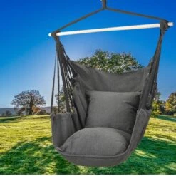 Hangmat Stoel - Hangstoel Voor Binnen Of Buiten - Incl. 2 Kussens - Zwart/Grijs Antraciet -Meubel Verkoop 1200x1200 204