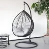 Egg Hangstoel Roundabout Zwart -Meubel Verkoop 1200x1200 212