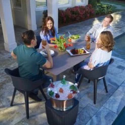 Allibert Akola Tuinstoelen - 2 Stuks -56,5x55x80cm - Donkergrijs -Meubel Verkoop 1200x1200 240