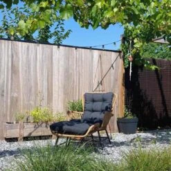 BUITEN Living Dex Wicker Loungestoel Tuin | Wicker + Aluminium | Bamboe Antraciet -Meubel Verkoop 1200x1200 266