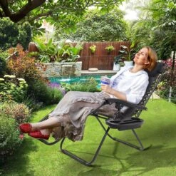 LifeGoods Opvouwbare Tuinstoelen - Verstelbaar Zonnescherm - 2 Stuks - 30°-90° Verstelbaar - Metaal - Zwart -Meubel Verkoop 1200x1200 276