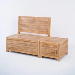 Kleine Teakhouten Tuinbank Met Opbergruimte - 100 X 60 X 90 Cm - Duurzaam Teakhout - Blijft Strak En Mooi - Sterke Constructie Om Lang Mee Te Gaan -Meubel Verkoop 1200x1200 287