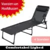 Opvouwbaar Ligbed | Ligstoel | Relaxstoel | Weersbestendig | Camping / Tuin / Zwembad / Balkon / Terras / Strand | Incl. Hoofdkussen | Verstelbaar | Luxe -Meubel Verkoop 1200x1200 37