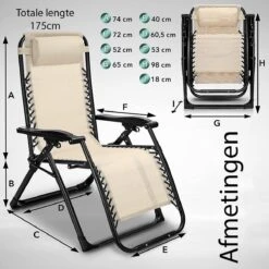 Sens Design Tuinstoel - Ligstoel Tuin - Beige -Meubel Verkoop 1200x1200 4