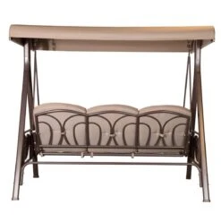 SORARA® Luxe Schommelbank Met Zonnescherm - Bruin - Zware Kwaliteit. -Meubel Verkoop 1200x1200 419