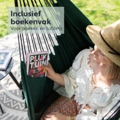 Vita5 XXL Hangstoel | Binnen&Buiten Hangnest | Incl. 2 Kussens En Boekenvak | Volwassenen&Kinderen | Hangmatstoel Tot 225kg | Donkergroen -Meubel Verkoop 1200x1200 42