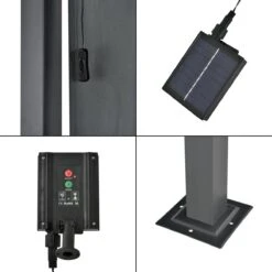 Pergola Fortaleza Tuinpaviljoen Met LED Verlichting 3x3 M Donkergrijs 12 Pergola Fortaleza Tuinpaviljoen Met LED Verlichting 3x3 M Donkergrijs -Meubel Verkoop 1200x1200 452