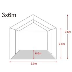 MaxxGarden Partytent - Paviljoen - 3x6m - Incl. Zijwanden - Waterdicht - Wit -Meubel Verkoop 1200x1200 463