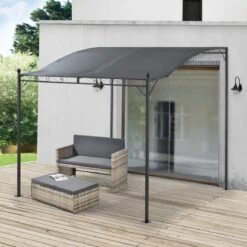 Pergola Tuinpaviljoen 300x250x243 Cm Antraciet Donkergrijs -Meubel Verkoop 1200x1200 491
