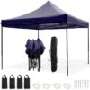LifeGoods Partytent - 3x3 M - Easy Up - Opvouwbaar - Waterdicht - Draagtas Met Wieltjes - Donkerblauw -Meubel Verkoop 1200x1200 497